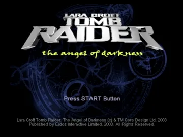 Lara Croft Tomb Raider - The Angel of Darkness screen shot title